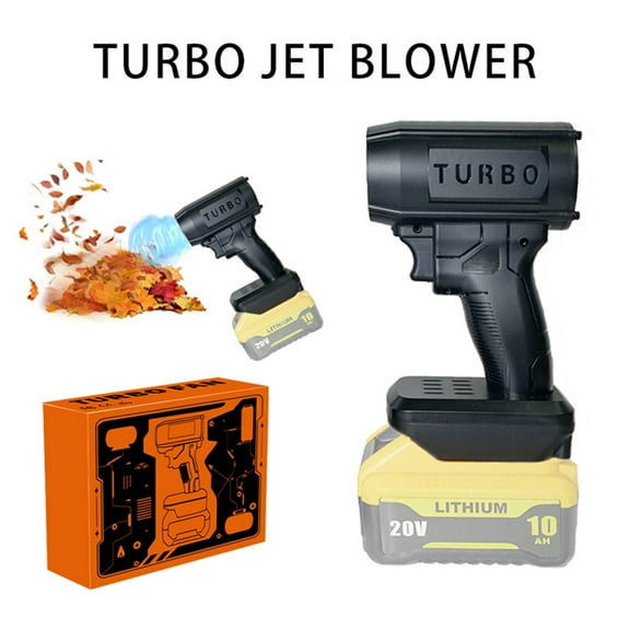 Brushless High-Power Handheld Lithium Battery Hair Dryer - Turbo Fan for Car Wash, Dust Blowing & Snow Blowing, Portable Powerful Air Blower for Home & Car, A