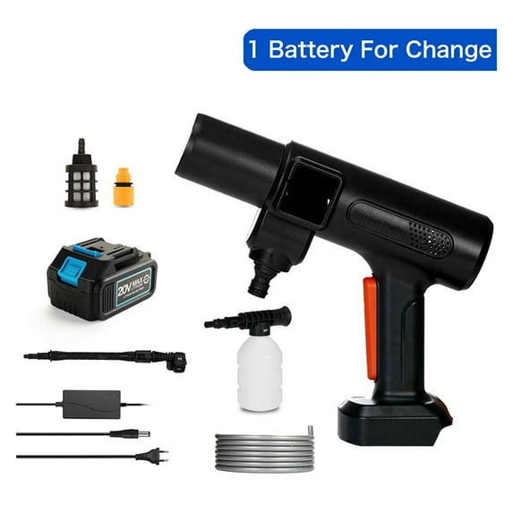 Brushless High Pressure Cleaner Washer Spray Water Gun Portable Car Wash Pressure Water Cleaning Machine For 18V Battery