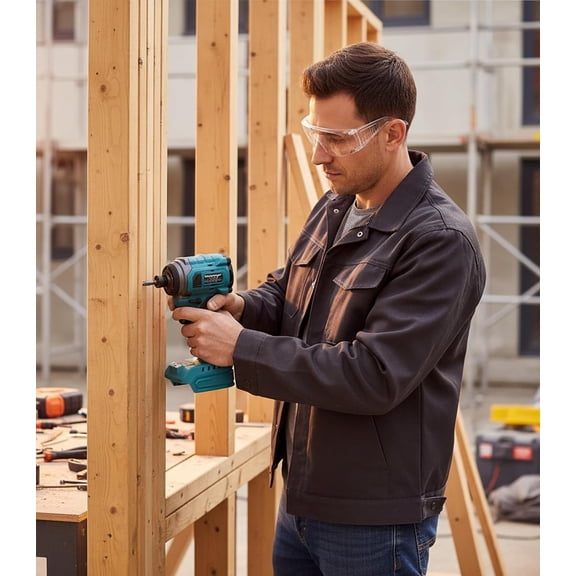 Brushless Impact Driver for 18V Battery, 1947 In-Lbs Torque with 1/4" Hex Chuck, 4-Speed & LED Light for Professional and Projects