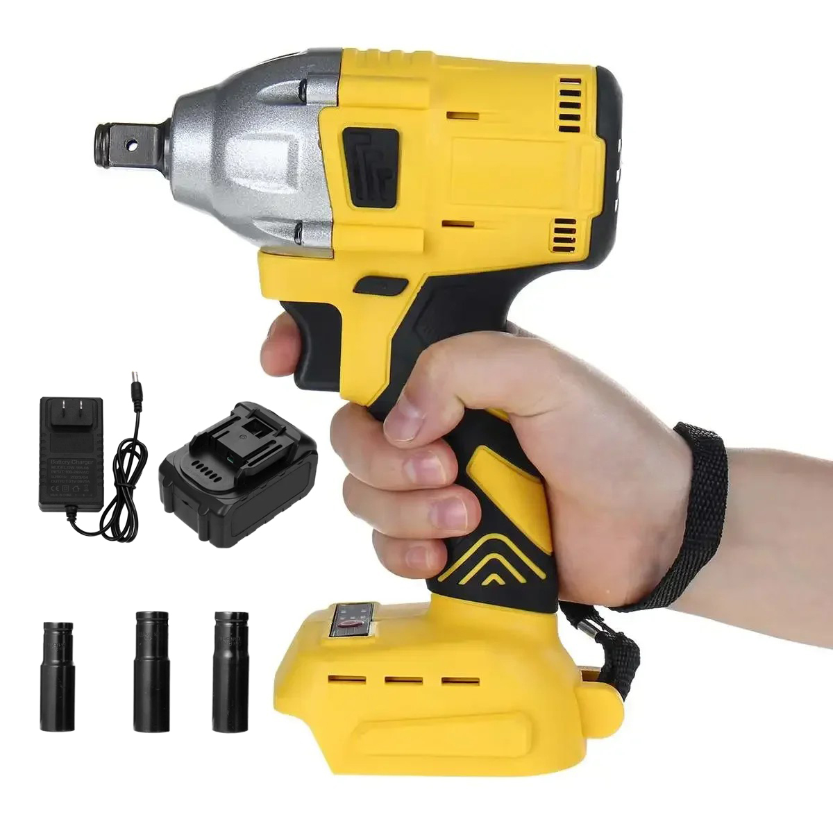 Brushless Impact Wrench 1/2 Inch Cordless Impact Wrench,Max Torque 500N