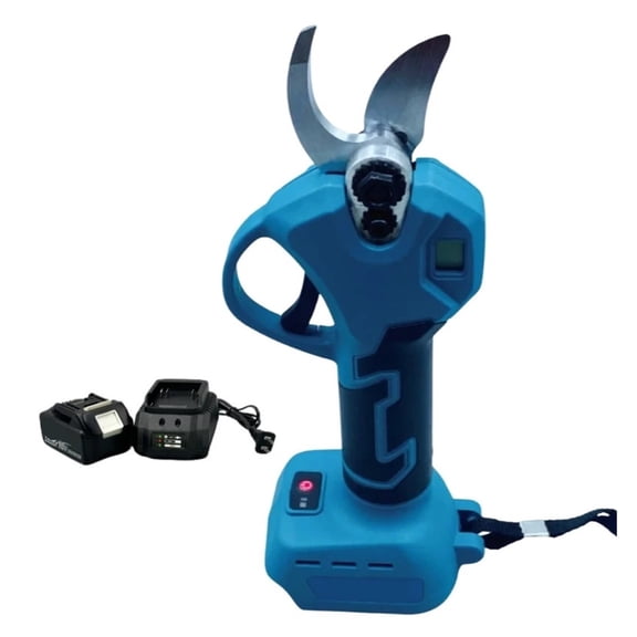 Brushless LED Display Electric Pruning Scissors Pruning Cutter Professional Fruit Tree Potted Garden Tool 18V Battery