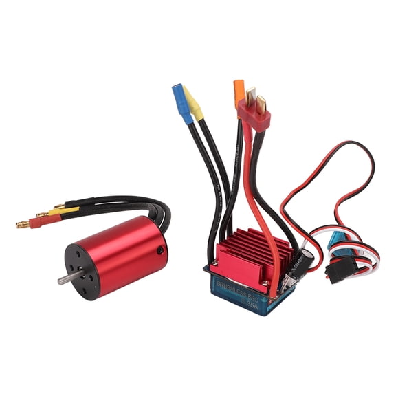 Brushless Motor ESC Kit 3600KV Brushless Motor 35A Brushless ESC for 1/14 for 1/16 Car
