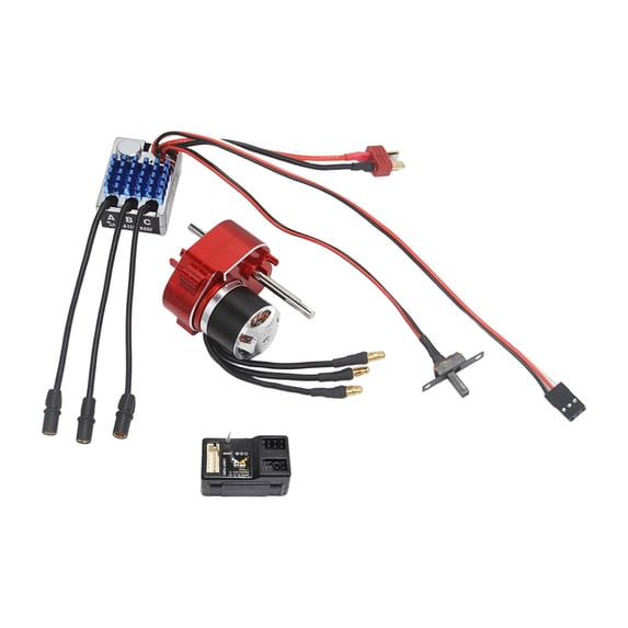 Brushless Motor Gearbox ESC Set with Metal Construction for 1/12 Scale RC Car MN78 MN99S Models