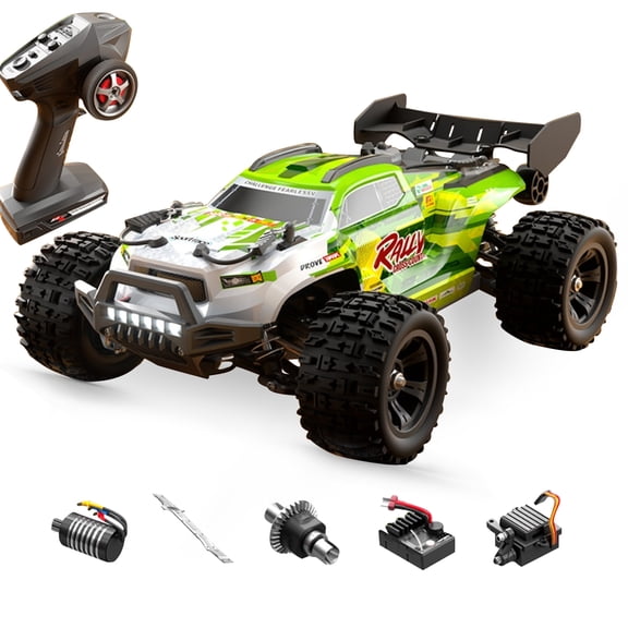 Brushless RC Truck 1/18 4WD Monster Truck, High Speed Remote Control Car, Full Proportional 2.4GHz, Independent Suspension, RTR Hobby Off-Road Vehicle for Adults