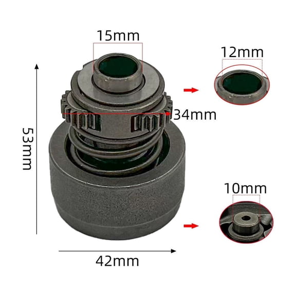 Brushless Wrench Strike Block Assembly 300Nm Torque Alloy Steel Heavy Duty Fit For Dayi Cordless Wrenches 42X53mm Fastening Automotive Machinery