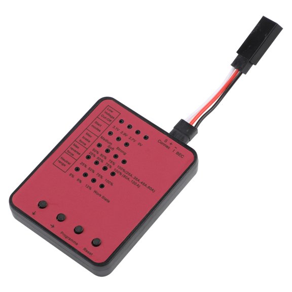 Brushless electronic speed controller travel setting card accessory programming