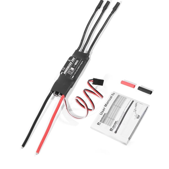 Brushless with UBEC Speed Controller Offering Electronic Speed Control Upgrades for Helicopter Aircraft