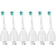 Brushmo Compact Premium Replacement Toothbrush Heads Compatible with Sonicare e-Series HX7012, 6 Pack