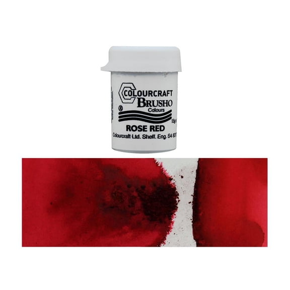 Brusho Crystal Colour 15g-Rose Red