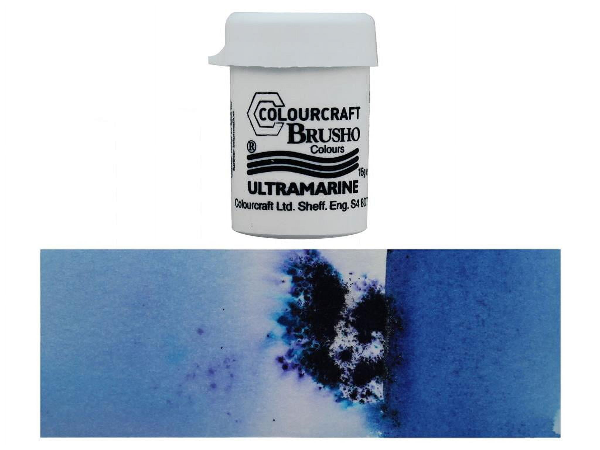 Colorfin Brusho Crystal Colour 15G Ultramarine, Acrylic, Multicolour,  3.04x3.04x5.08 cm