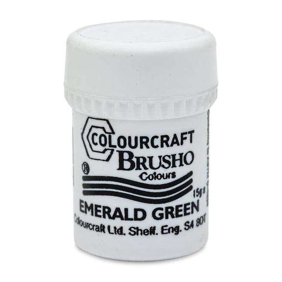 Brusho Crystal Colour - Emerald Green, 15 g pot