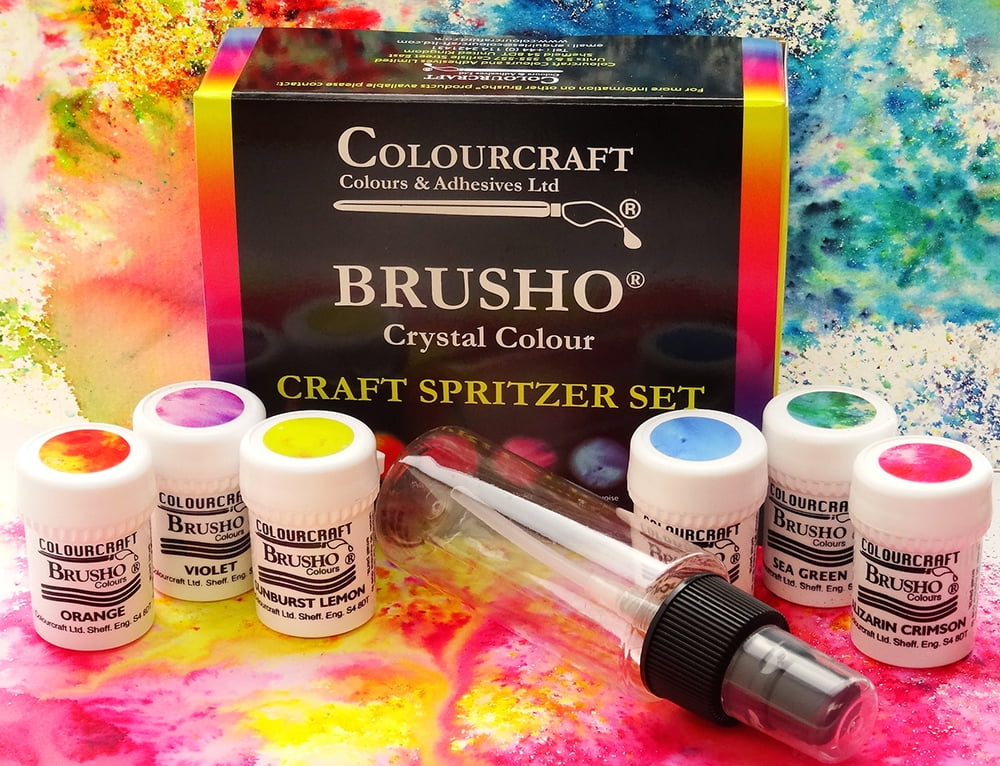 Brusho Crystal Colours - Craft Spritzer Set