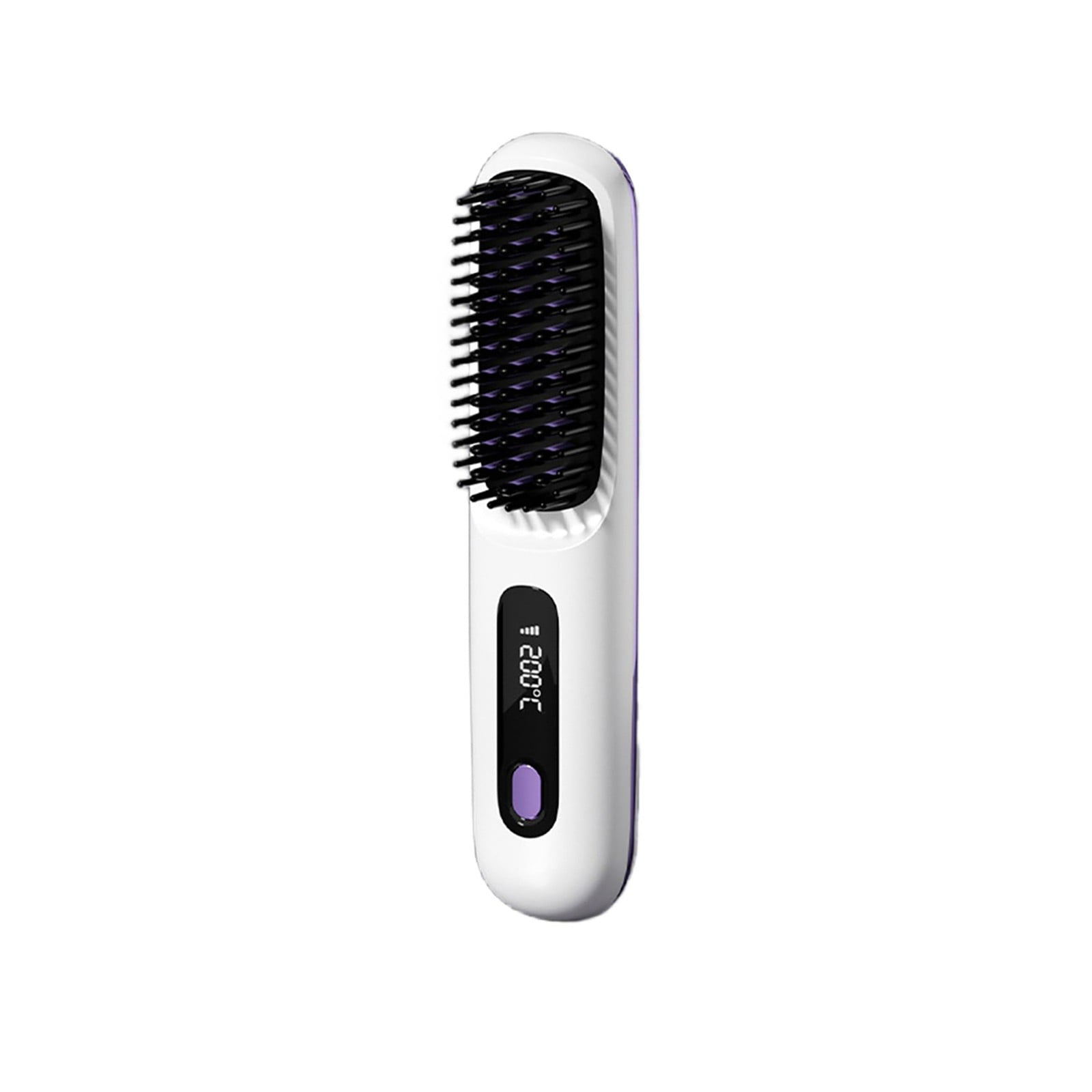 Brusho Hair Pro Cordless Hair Straightener Brush Portable Curling Hair
