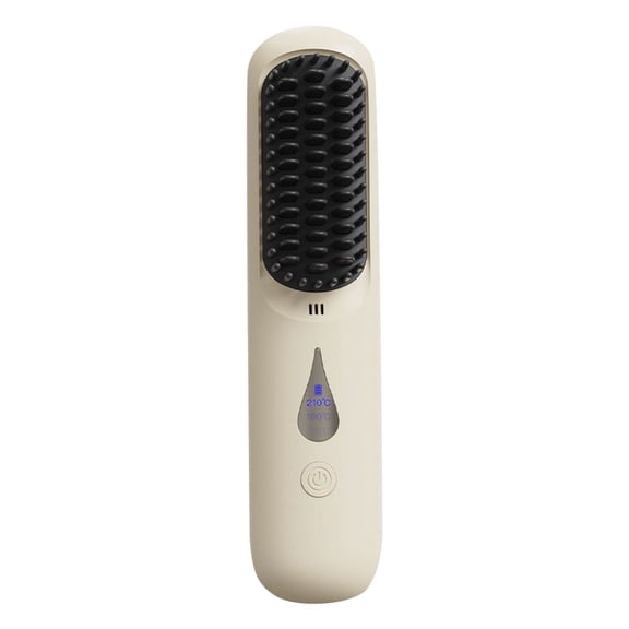 Brusho Hair Pro Cordless Straightening Styling Brush Portable Thermal Styling Tool for Smooth Hair