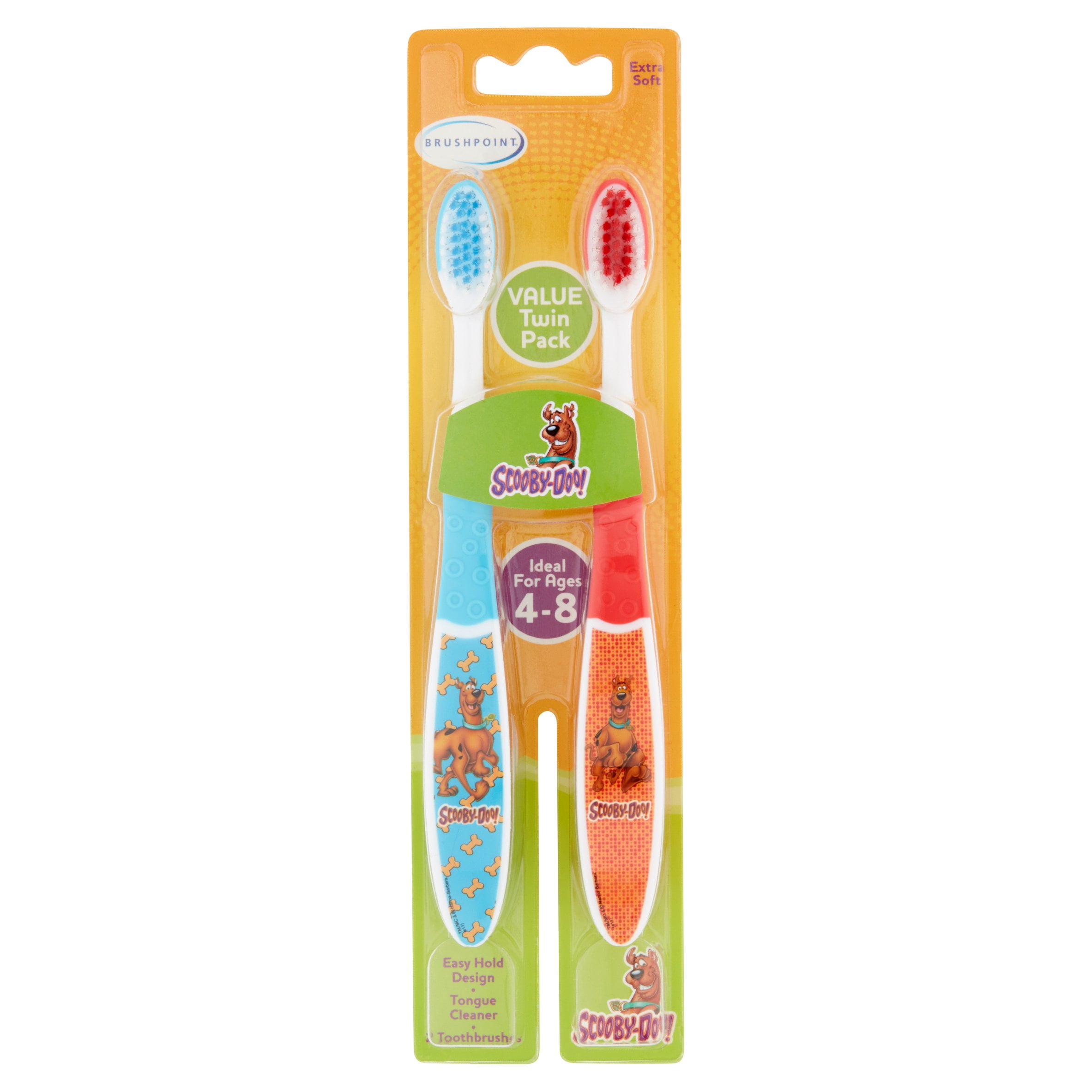 Brushpoint ScoobyDoo! Manual Toothbrush, 2 count