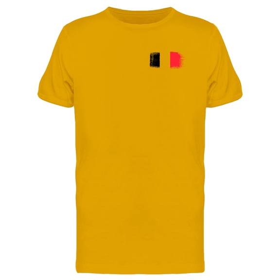 Brushstroke Belgium Flag T-Shirt Men -Image by Shutterstock, Male x-Large