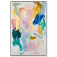 thumbnail image 1 of Brushstroke Bliss Canvas Modern Color Abstract by Art Remedy, Silver Frame, 36" x 54", 1 of 7