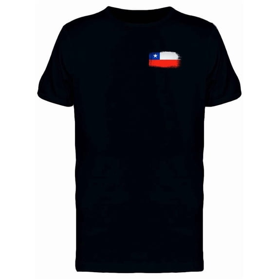 Brushstroke Chile Flag T-Shirt Men -Image by Shutterstock, Male x-Large