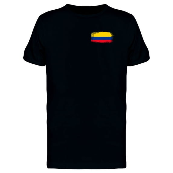 Brushstroke Colombia Flag T-Shirt Men -Image by Shutterstock, Male x-Large