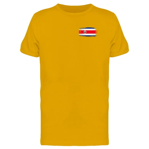 Brushstroke Costa Rica Flag T-Shirt Men -Image by Shutterstock, Male x-Large