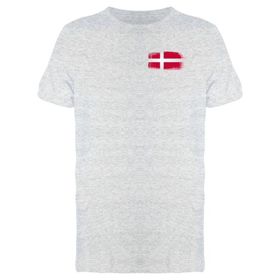 Brushstroke Denmark Flag Tee Men's -Image by Shutterstock