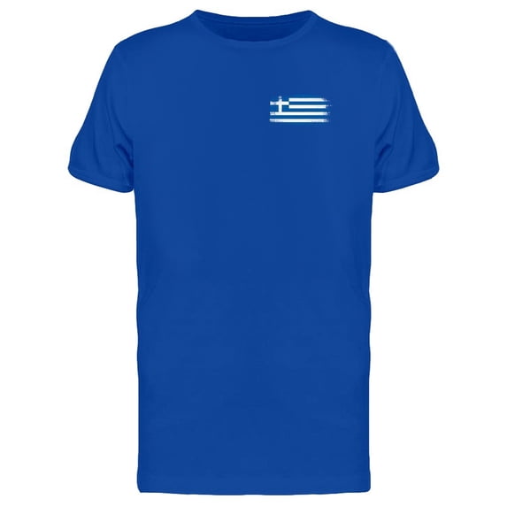Brushstroke Greece Flag Tee Men's -Image by Shutterstock