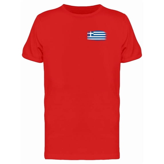 Brushstroke Greece Flag Tee Men's -Image by Shutterstock