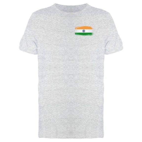 Brushstroke India Flag T-Shirt Men -Image by Shutterstock, Male x-Large