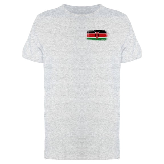Brushstroke Kenya Flag T-Shirt Men -Image by Shutterstock, Male Large