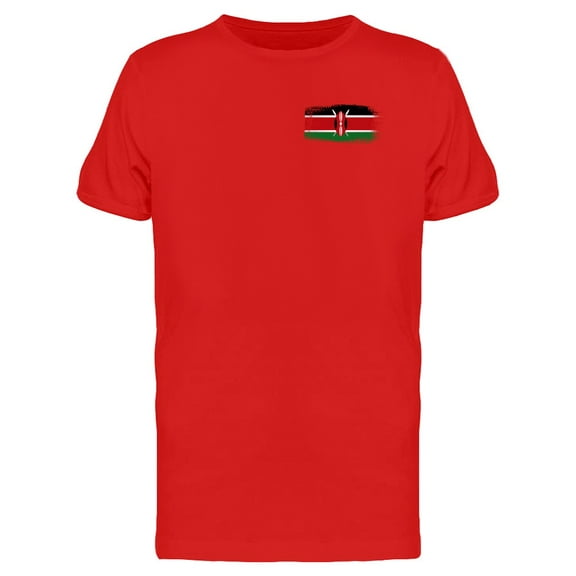 Brushstroke Kenya Flag T-Shirt Men -Image by Shutterstock, Male Medium