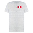 thumbnail image 1 of Brushstroke Peru Flag Tee Men's -Image by Shutterstock, 1 of 2