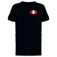 thumbnail image 1 of Brushstroke Peru Flag Tee Men's -Image by Shutterstock, 1 of 2
