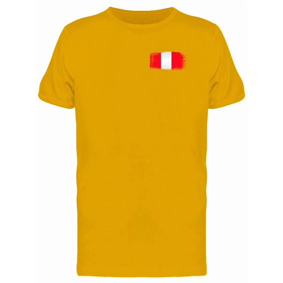 Brushstroke Peru Flag Tee Men's -Image by Shutterstock