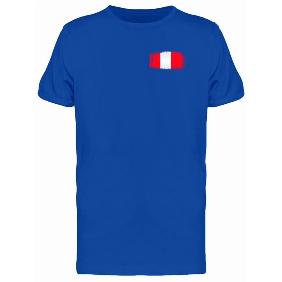 Brushstroke Peru Flag Tee Men's -Image by Shutterstock