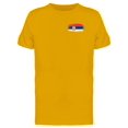 thumbnail image 1 of Brushstroke Serbia Flag Tee Men's -Image by Shutterstock, 1 of 2