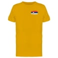 thumbnail image 1 of Brushstroke Serbia Flag T-Shirt Men -Image by Shutterstock, Male Small, 1 of 2