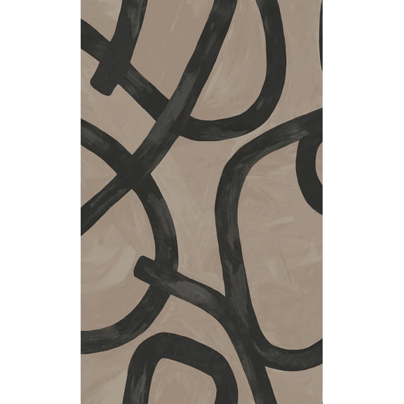 Brushstroke Swirl Geometric Wallpaper R8265