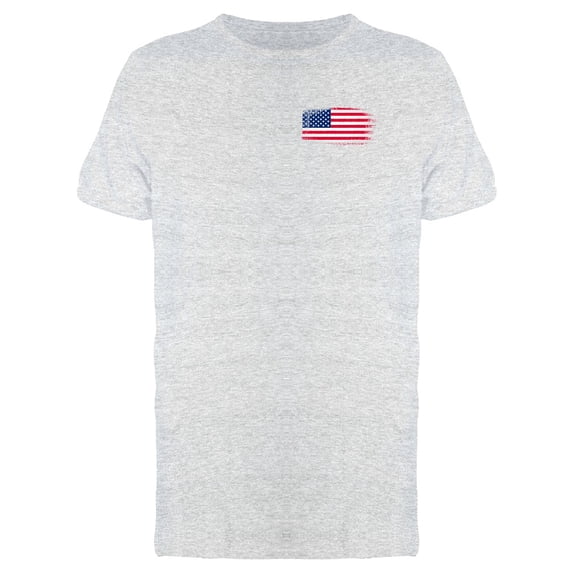 Brushstroke Usa Flag T-Shirt Men -Image by Shutterstock, Male Small