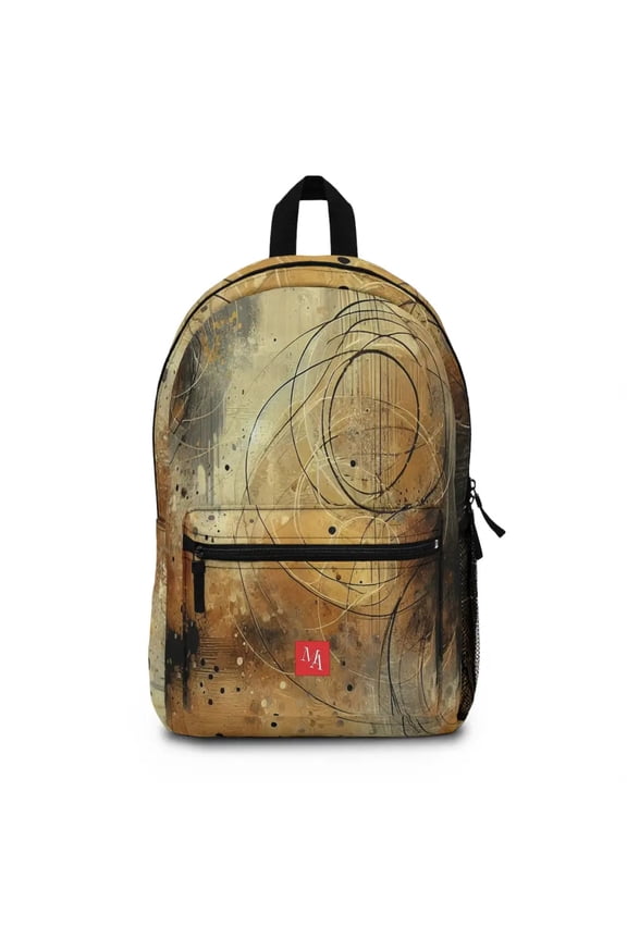 Brushstroke Voyage Through Color - Backpack