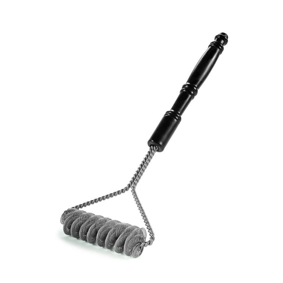 Brushtech 16 inch Safety Grill Brush, Stainless Steel, Double Helix Quad Spring, Bristle Free