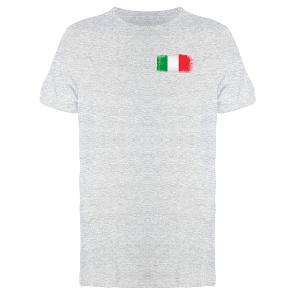 Brushtroke Italy Flag T-Shirt Men -Image by Shutterstock, Male Small