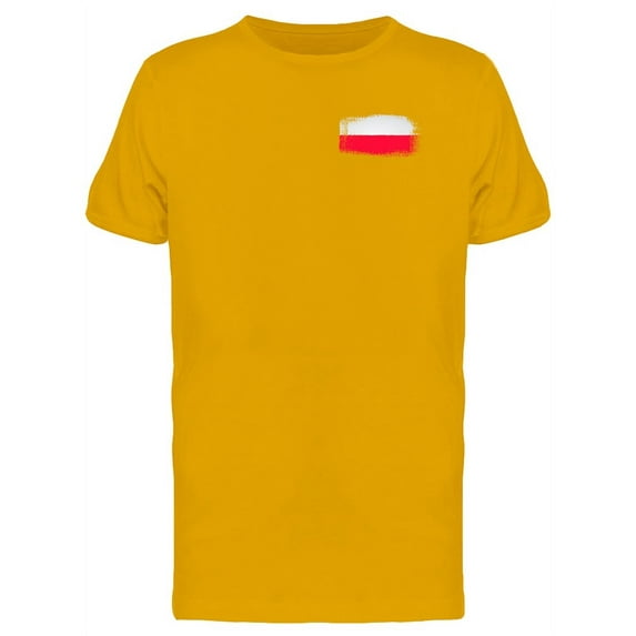 Brushtroke Poland Flag T-Shirt Men -Image by Shutterstock, Male x-Large