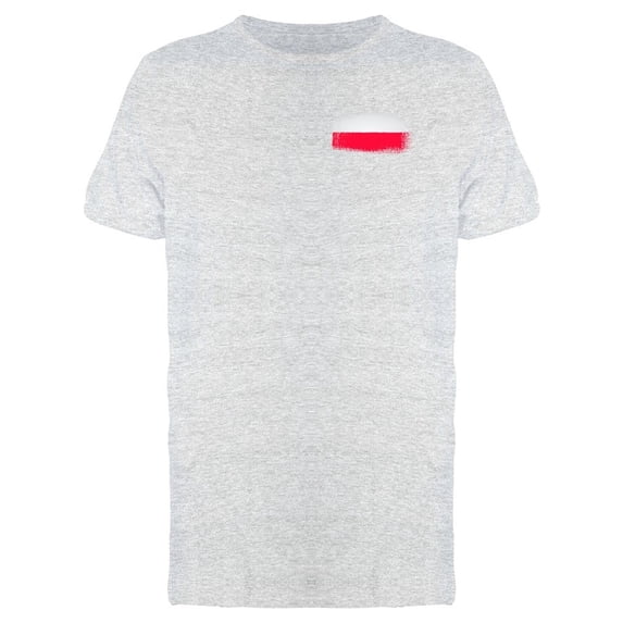 Brushtroke Poland Flag Tee Men's -Image by Shutterstock