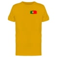 thumbnail image 1 of Brushtroke Portugal Flag T-Shirt Men -Image by Shutterstock, Male Medium, 1 of 2