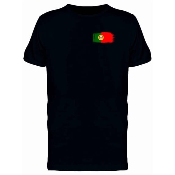 Brushtroke Portugal Flag Tee Men's -Image by Shutterstock