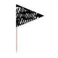 thumbnail image 1 of Brushwork Irregular Curve Texture Toothpick Triangle Cupcake Toppers Flag, 1 of 3