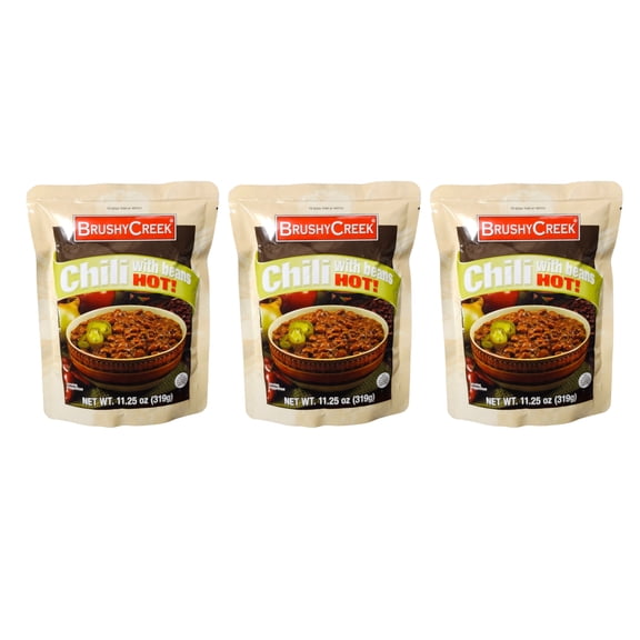 Brushy Creek Chili with Beans Hot, Pack of 3, 11.25 Oz