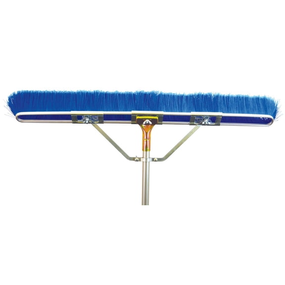Bruske Push Broom Steel Handle Fine Sweep - Heavy Duty - 29 In. W x 65 In. L Residential Use, Standard Application