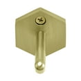 thumbnail image 1 of Brusque Robe Hook in Brushed Gold, 1 of 4