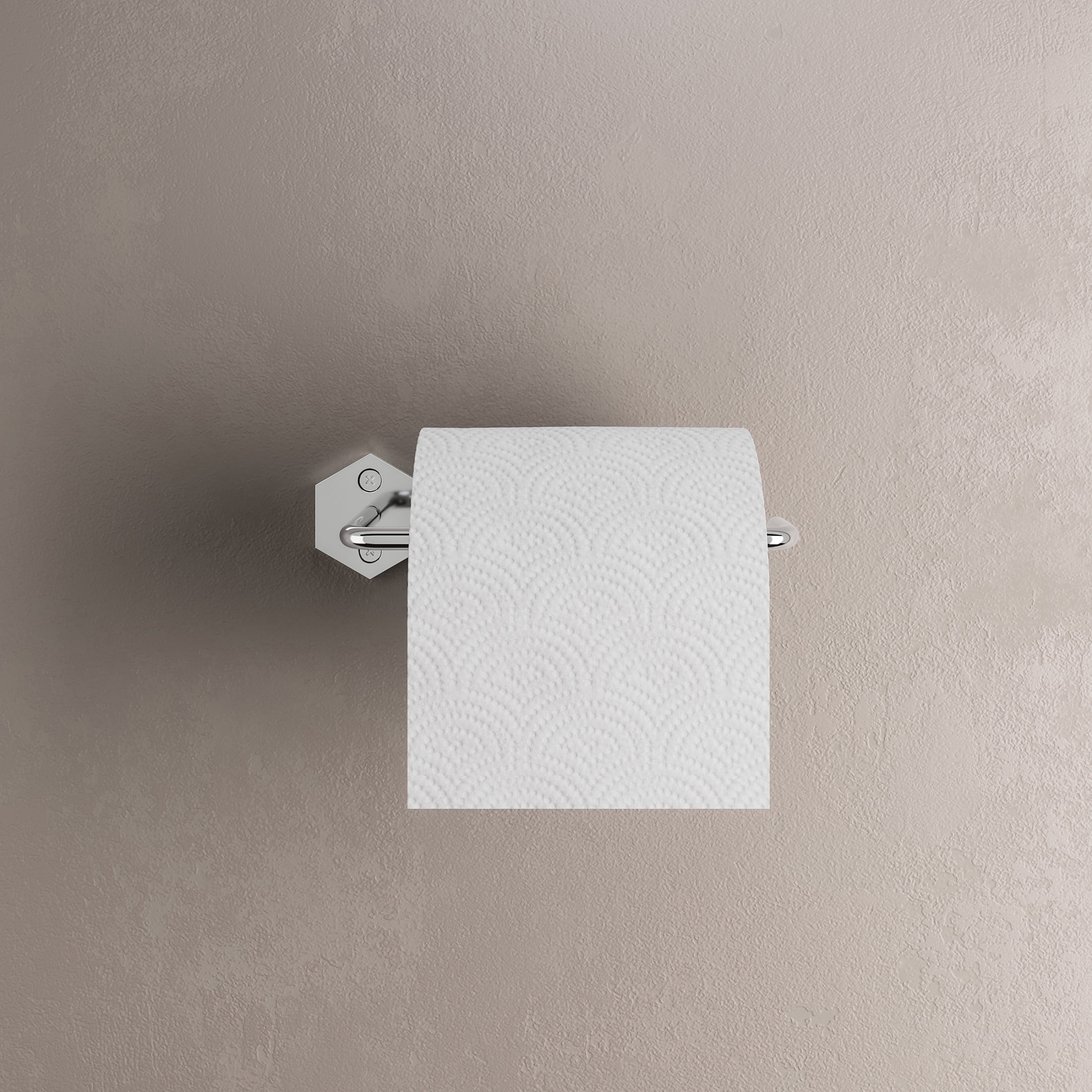 Brusque Toilet Paper Holder in Chrome
